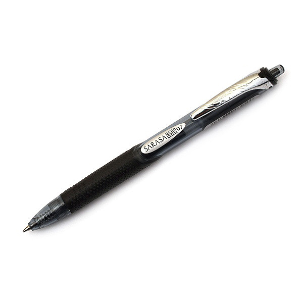 Zebra Sarasa SE05 Retractable Gel Pen - Black (pc)